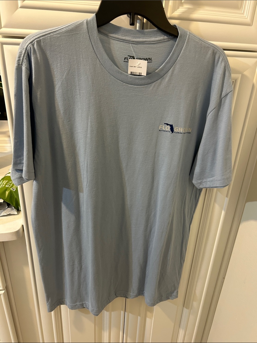 Men's Light Blue Logo Short Sleeve Tee